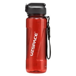 Sticlă Stylish Unique cu pai 1000 ml 6057 - Red