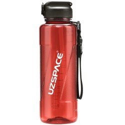 Sticlă Stylish Unique cu pai 1500 ml 6058 - Red