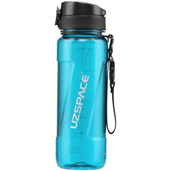 Sticlă Unique Z Shape 850 ml 6060 - Cyan